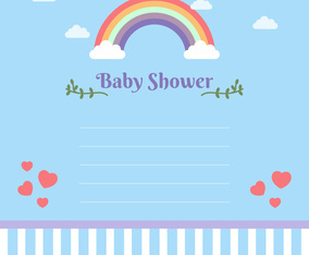 Baby Shower Background Vectors