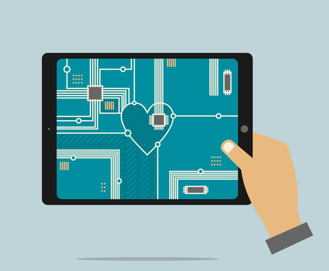 In Love With Technology Illustration