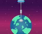 Space Elevator Vector