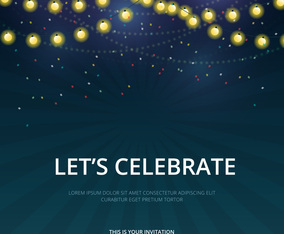 Celebration Parade Invitation Template.