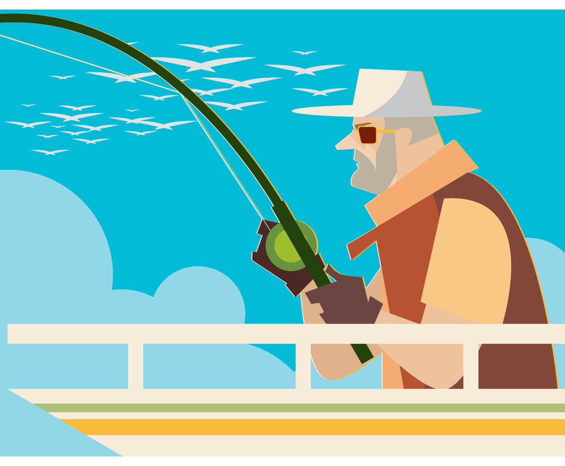 Fisherman Vector