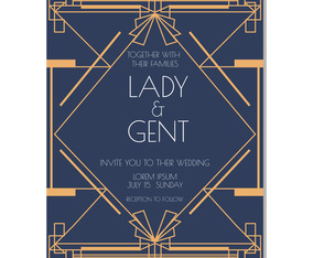 Wedding Card Invitation Vector