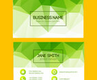Green Geometric Business Card