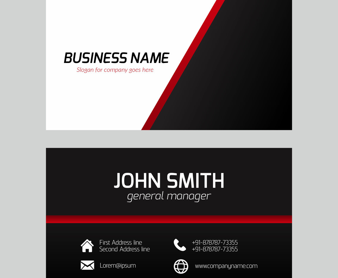 Free Vector Clean Business Card Template