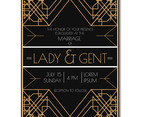 Art Deco Wedding Invitation