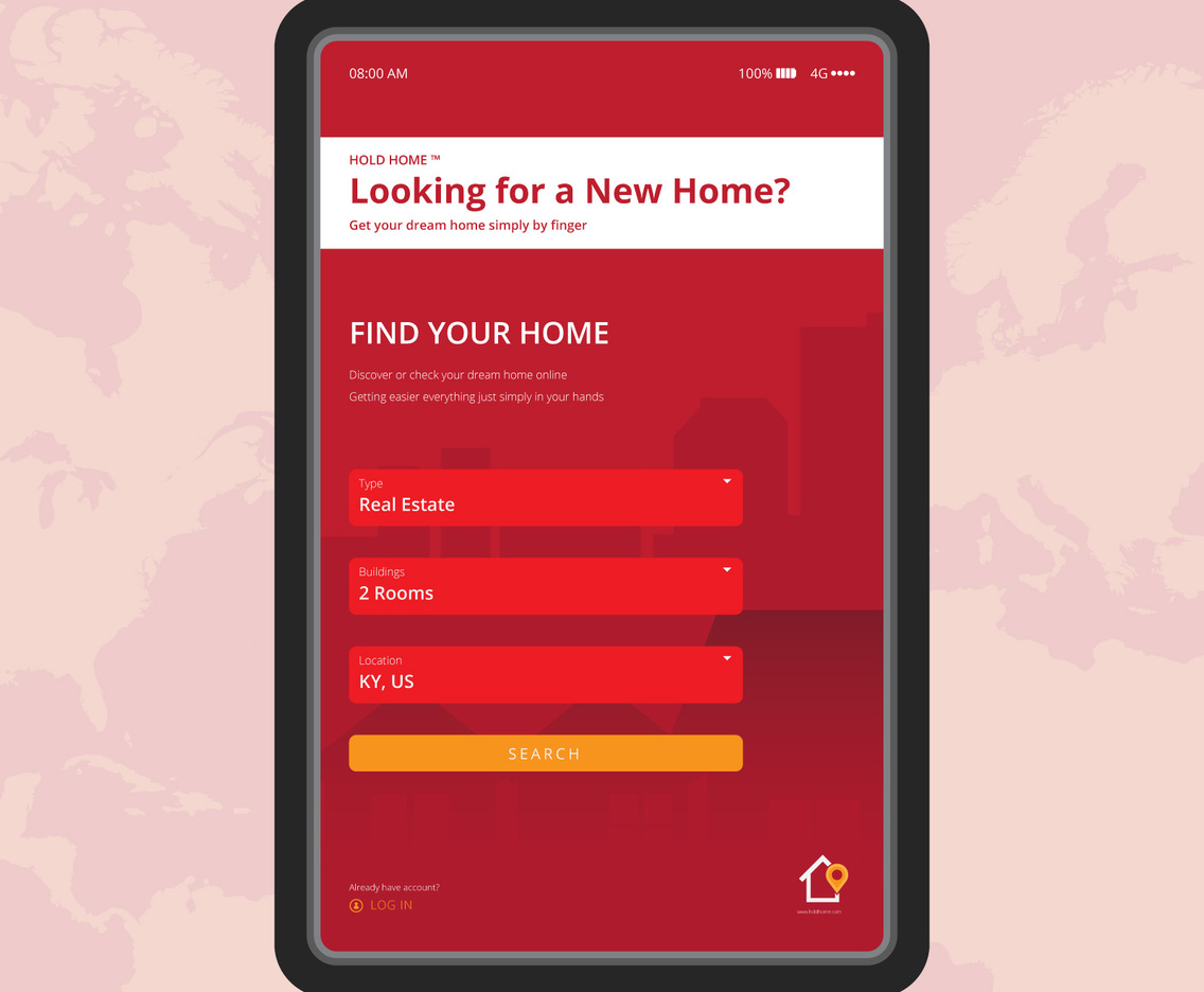 Real Estate Listing Illustration. Home list for e-commerce illustration.