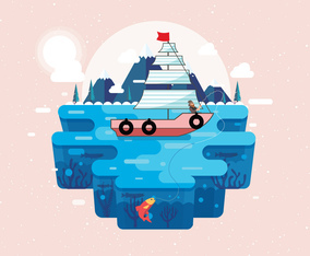 Deep Sea Fishing Vector