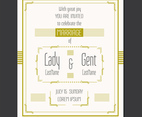 Wedding Invitation Vector