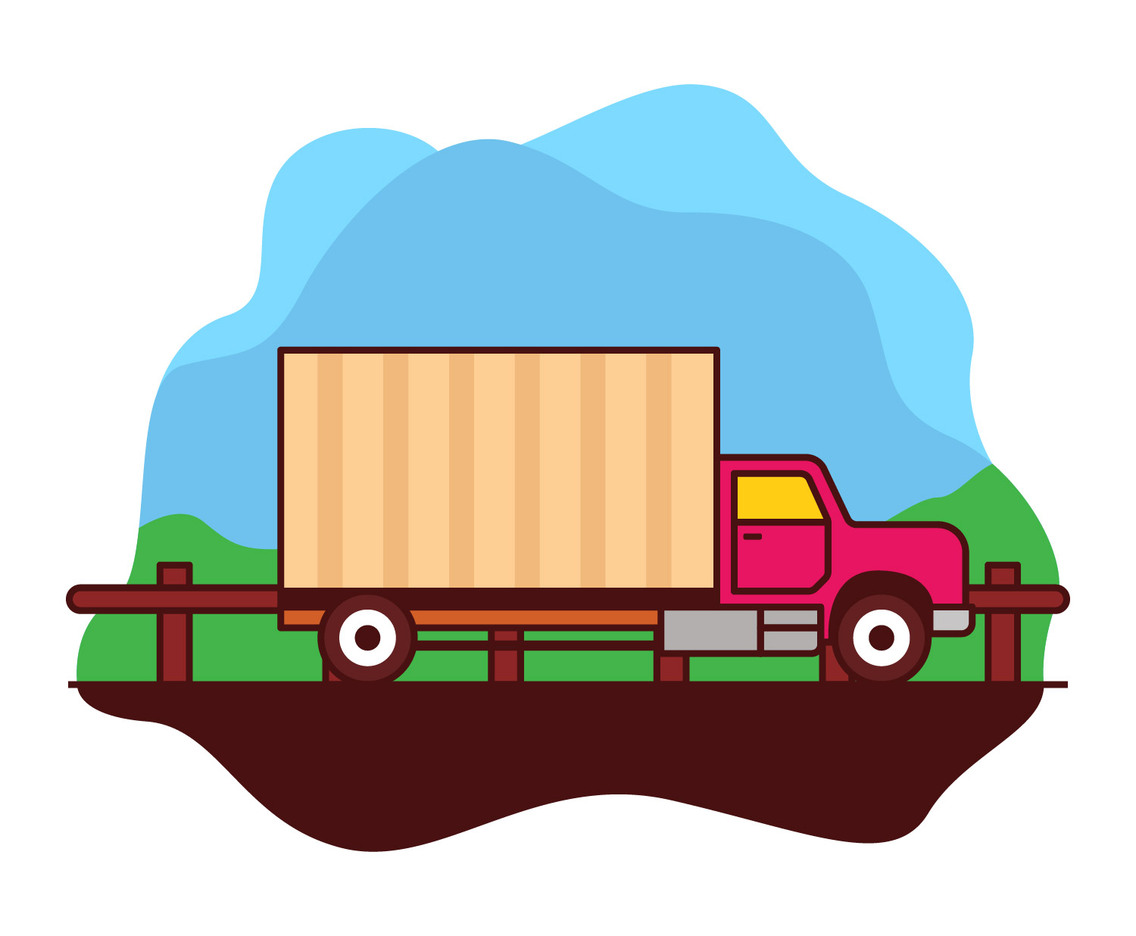 Moving Truck Illustration