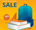 Back to School Sale Vector