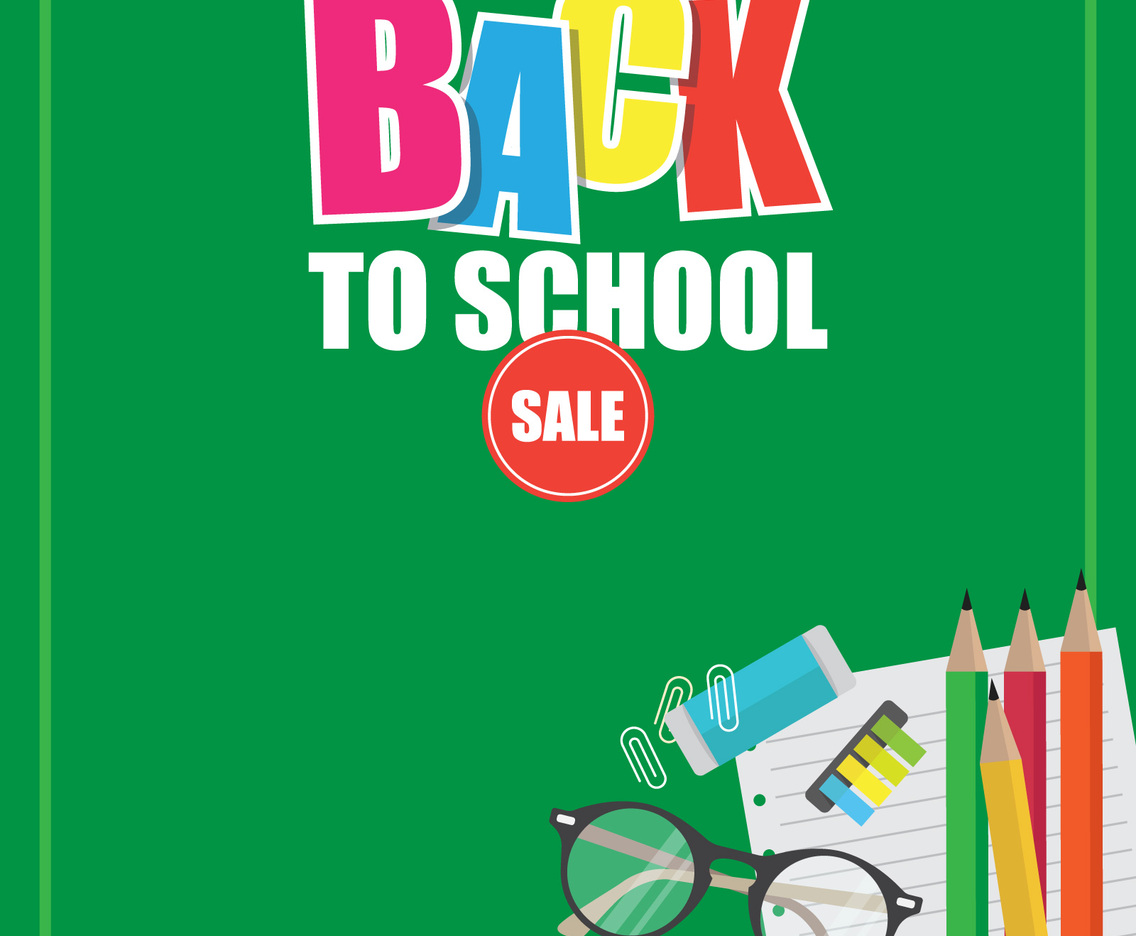 Back To School Sale Illustration
