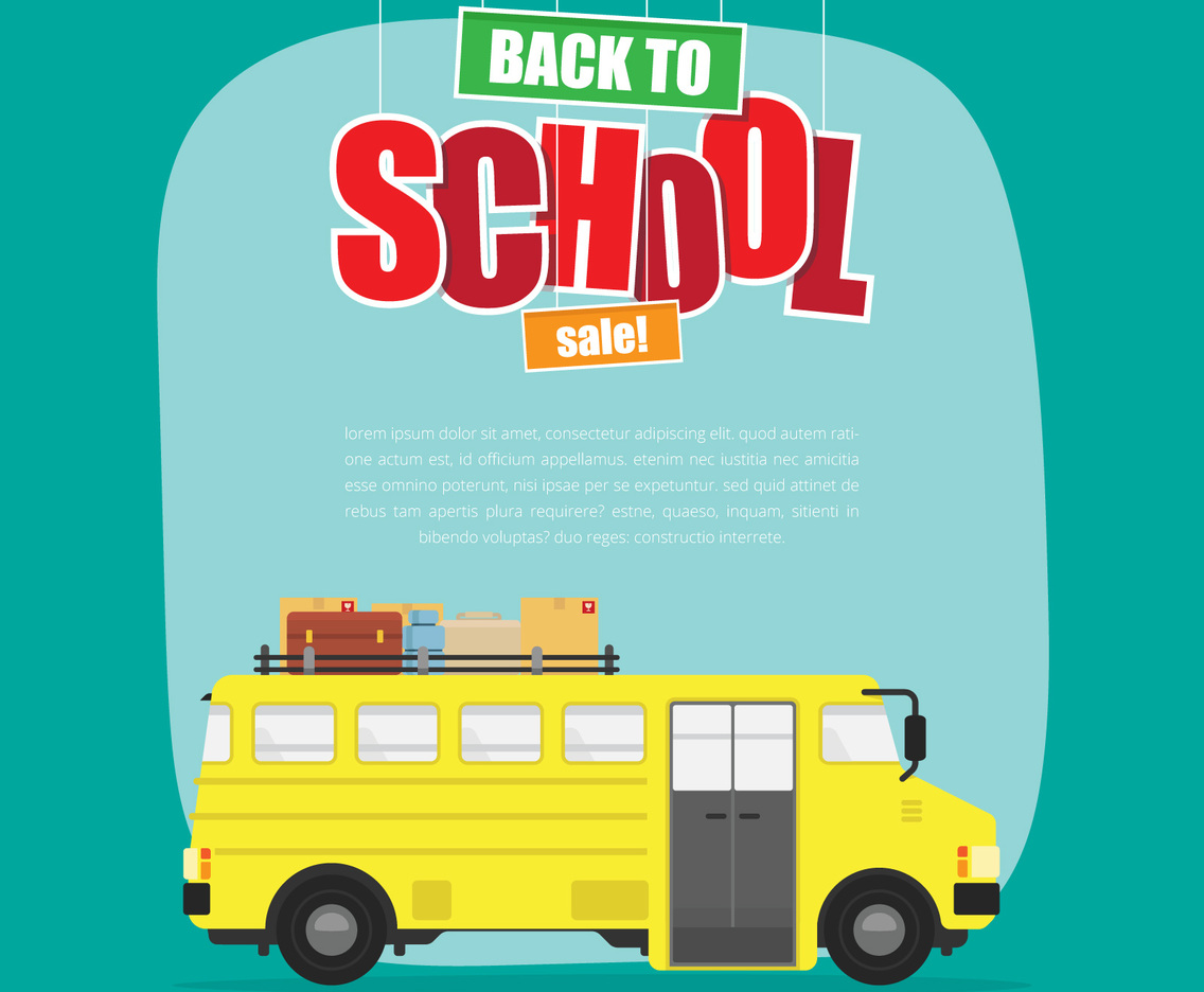 Back To School Sale Illustration