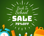 Back to School Sale Background