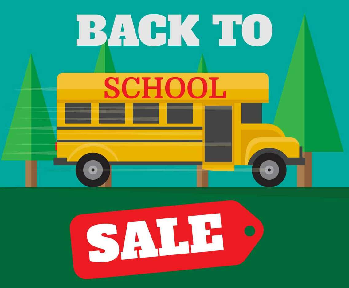 Back To School Sale Illustration