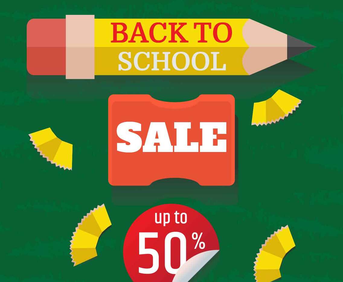 Back To School Sale Illustration