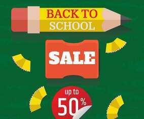 Back To School Sale Illustration