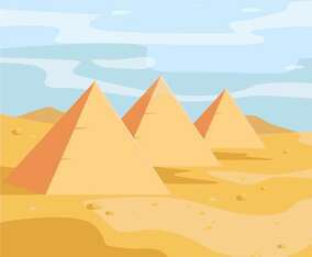 Pyramids Vector Illustration
