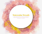 Vector Watercolor Wreath