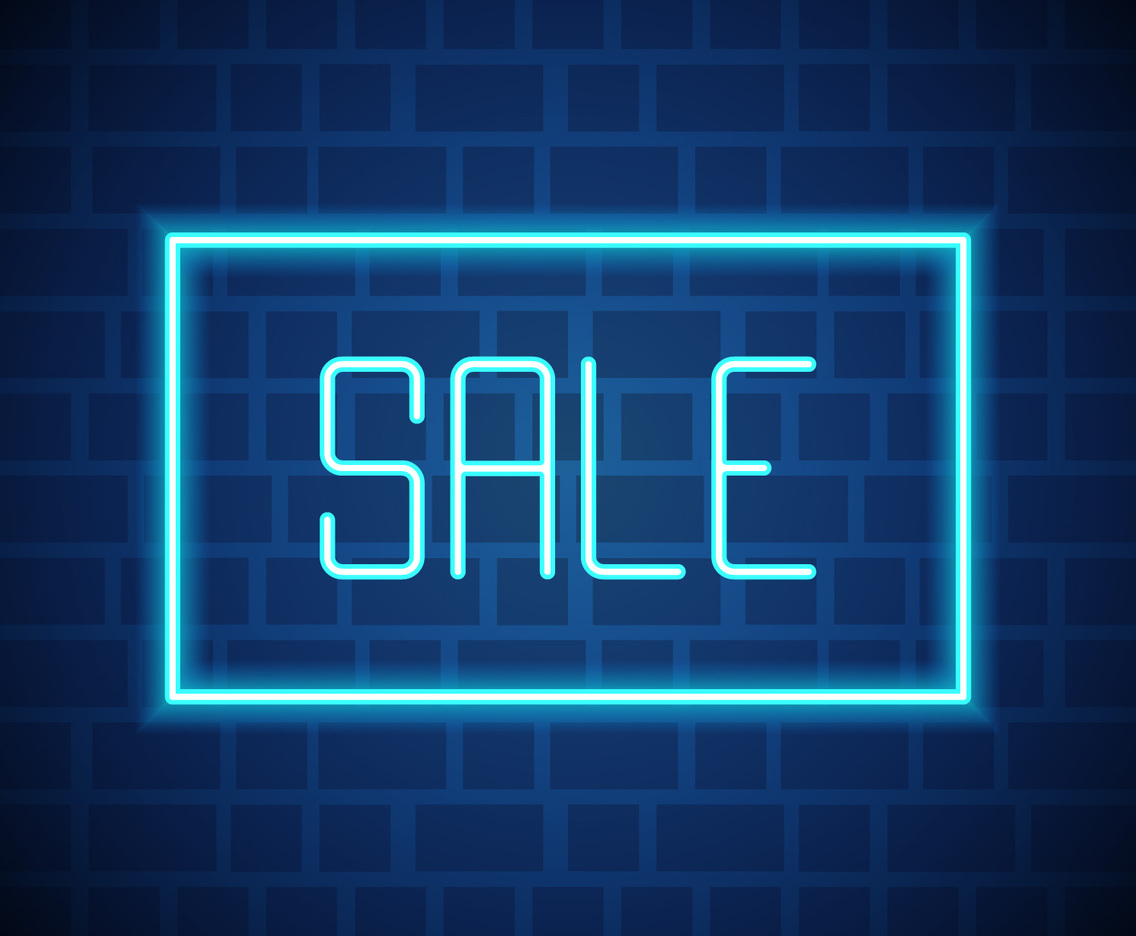 Unique Neon Sale Vectors