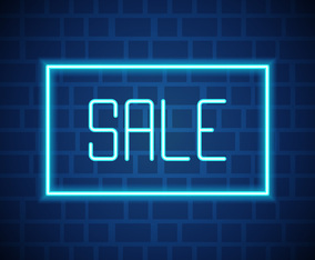 Unique Neon Sale Vectors