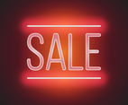 Neon Sale Sign Illustration