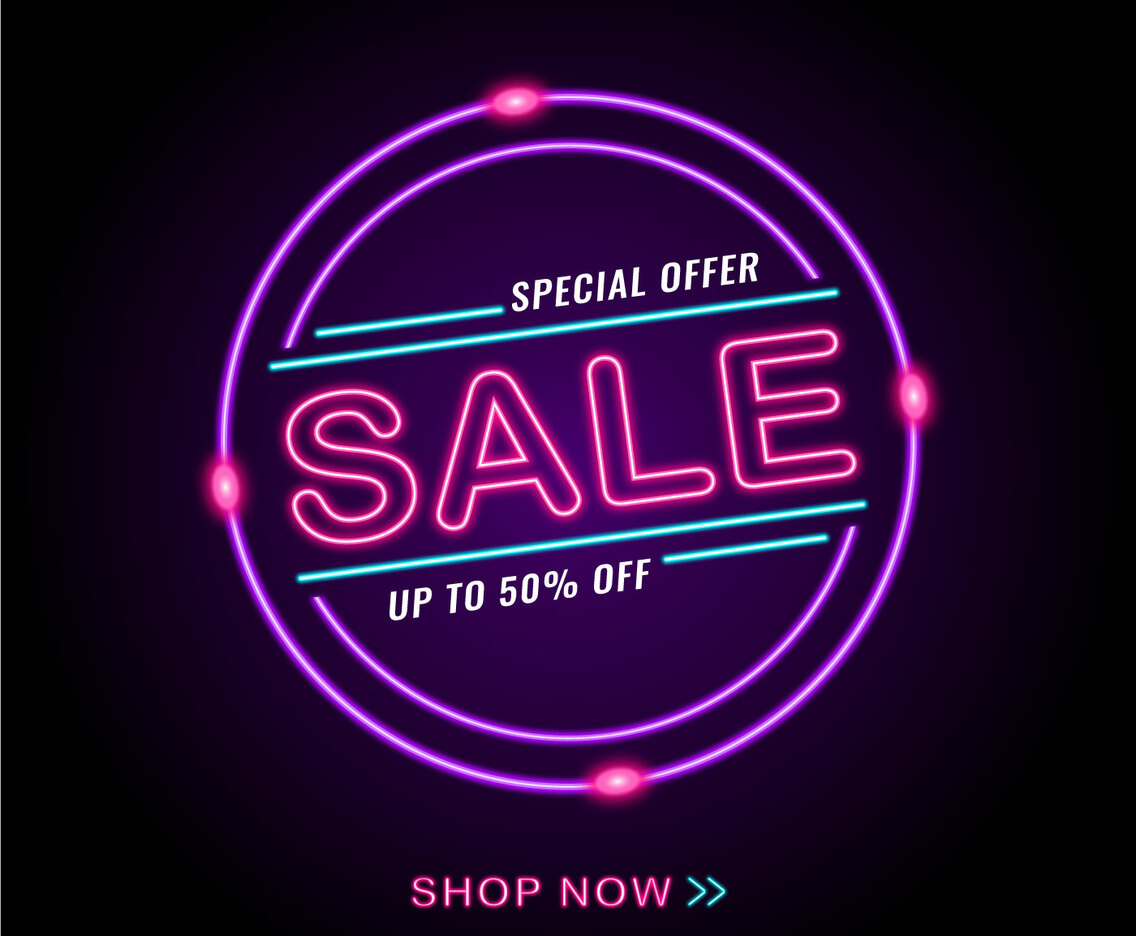 Glowing Neon Sale