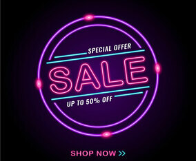 Glowing Neon Sale