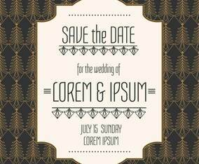 Save The Date Vector