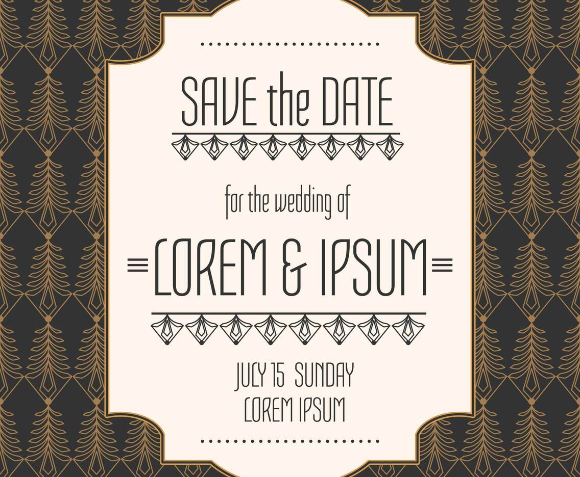 Save The Date Vector