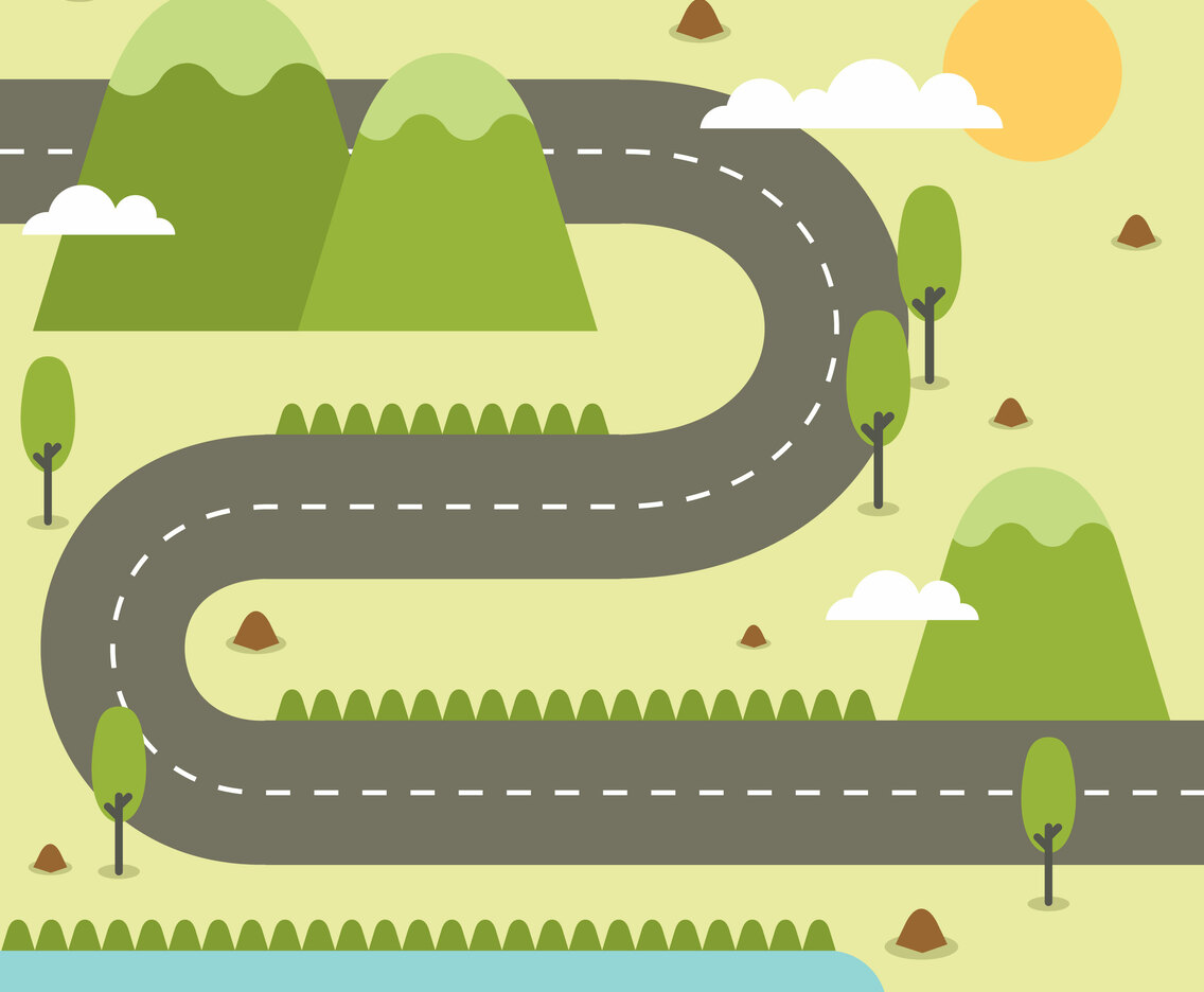 Road Map Illustration