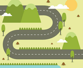 Road Map Illustration