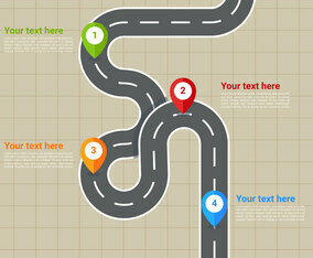 Outstanding Road Map Vectors