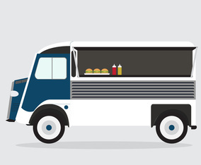 Isolated Food Truck
