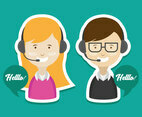 Customer Service Vector Set