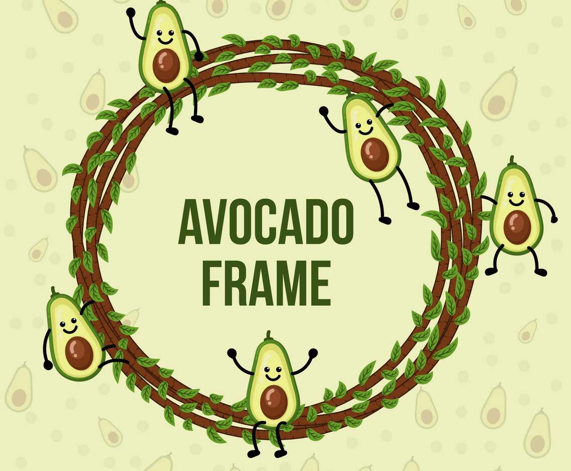 Avocado Character Frame