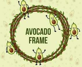 Avocado Character Frame
