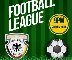 German Soccer Patch Poster