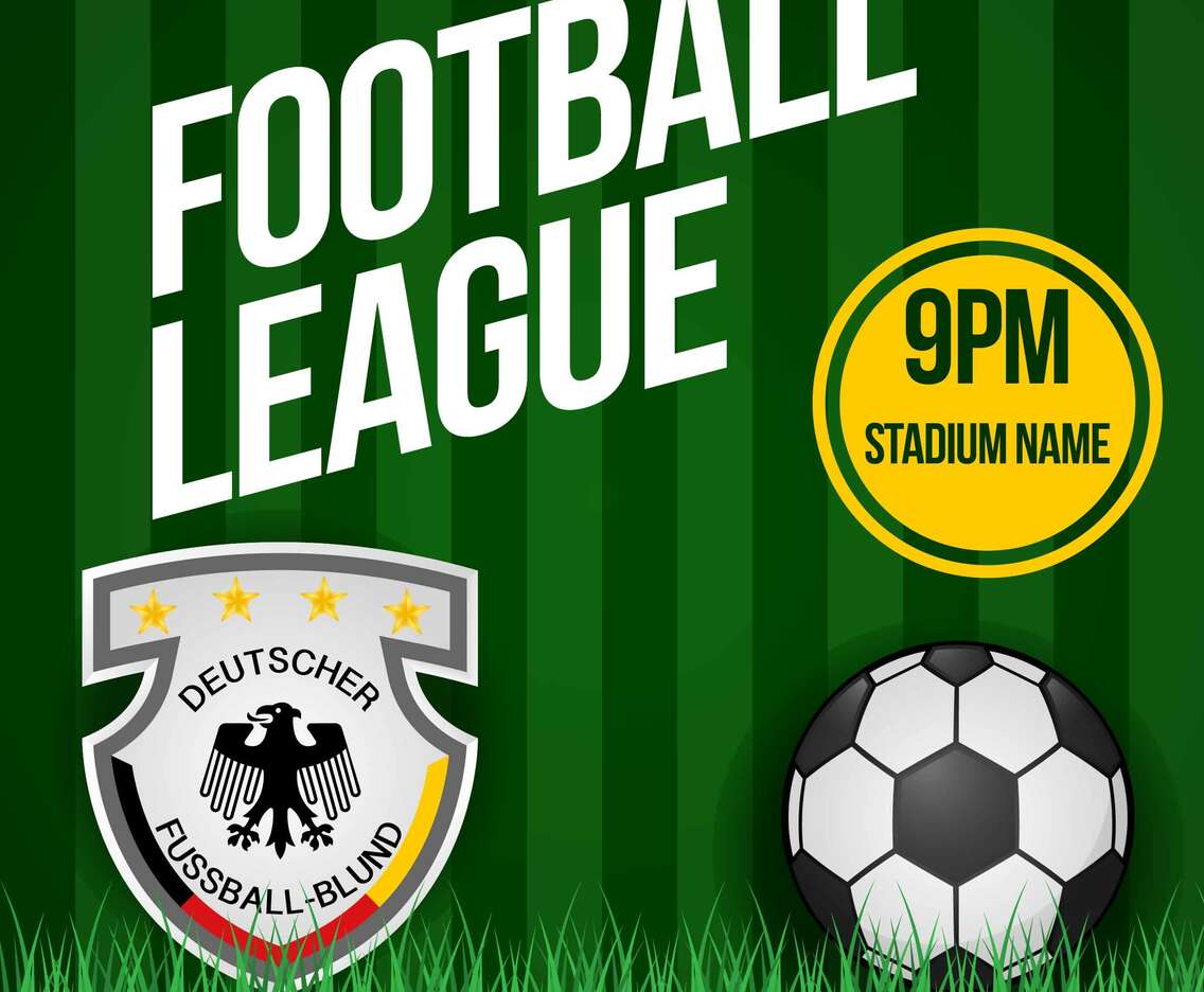 German Soccer Patch Poster