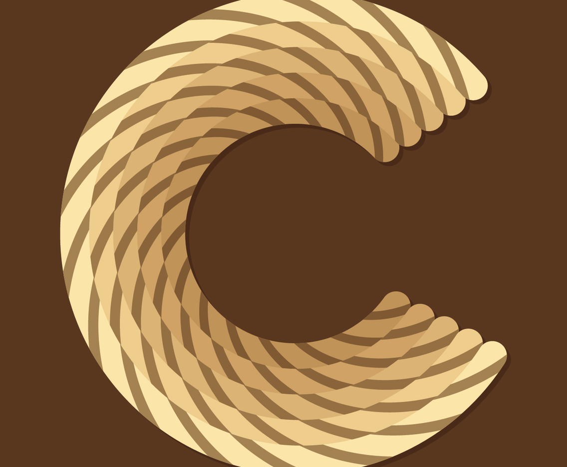 Letter C Typography