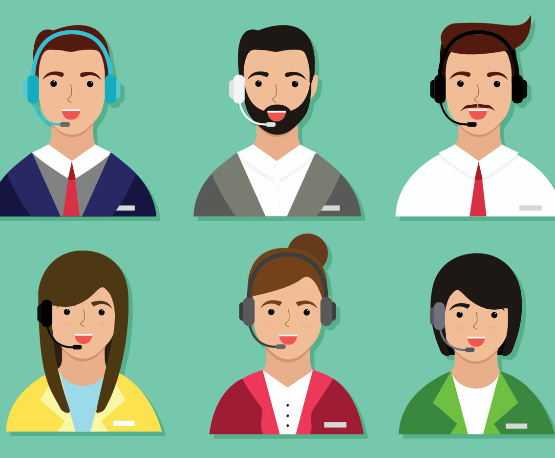 Customer Service Character Vector Pack