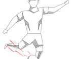 Awesome Abstract Soccer Player Vectors