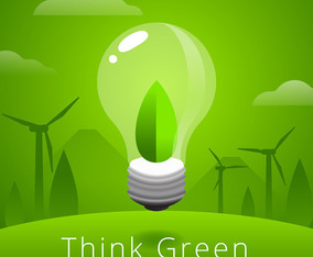 Think Green Vector