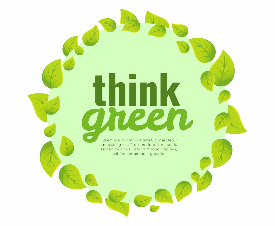 Think Green Poster Background