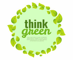 Think Green Poster Background