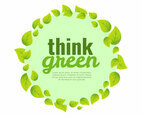 Think Green Poster Background