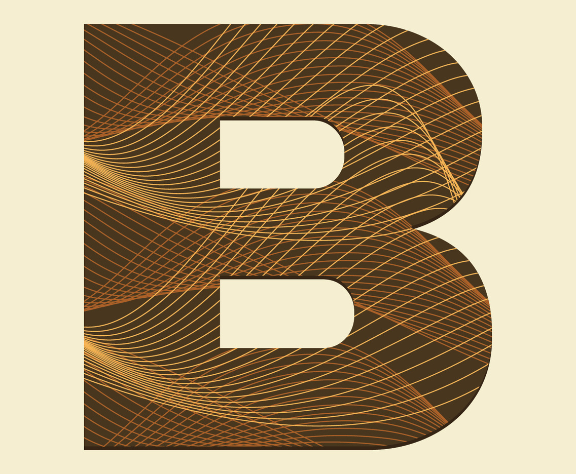 Letter B Typography