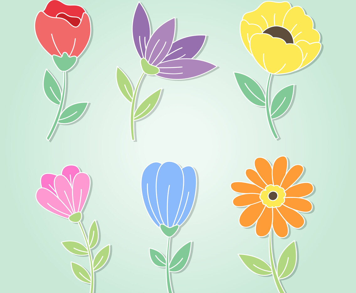 Hand-drawn Flowers Pack