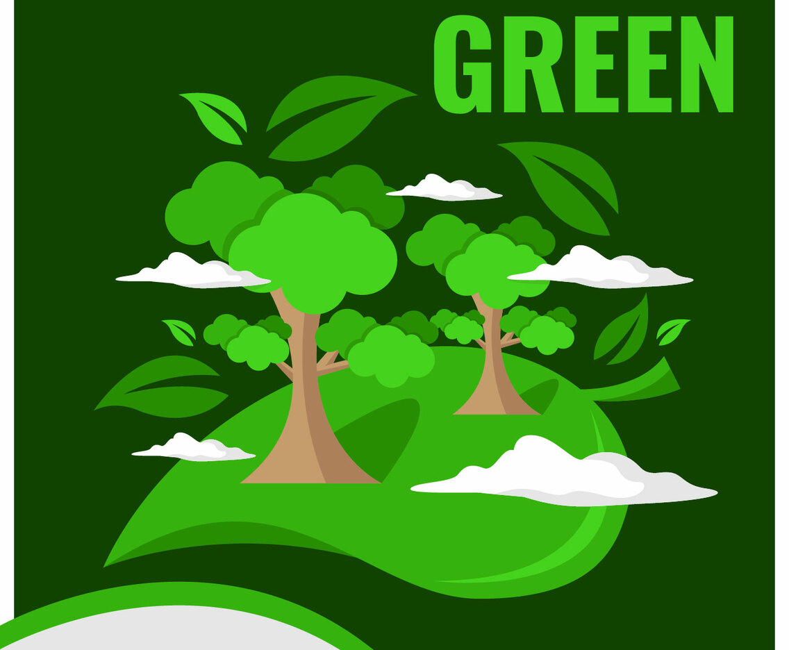 Think Green Poster Template