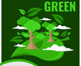 Think Green Poster Template