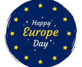 Happy Europe Day Vector Background